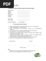 Formulir Pendaftaran Lomba