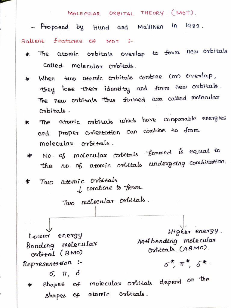 MOT & H-Bonding | PDF