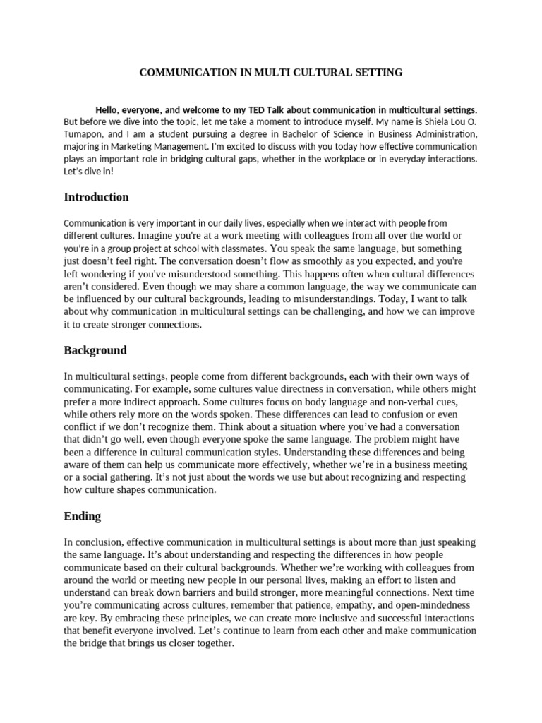 Effective Communication Across Cultures | PDF | Communication ...