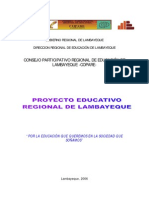 Proyecto Educativo Regional Lambayeque