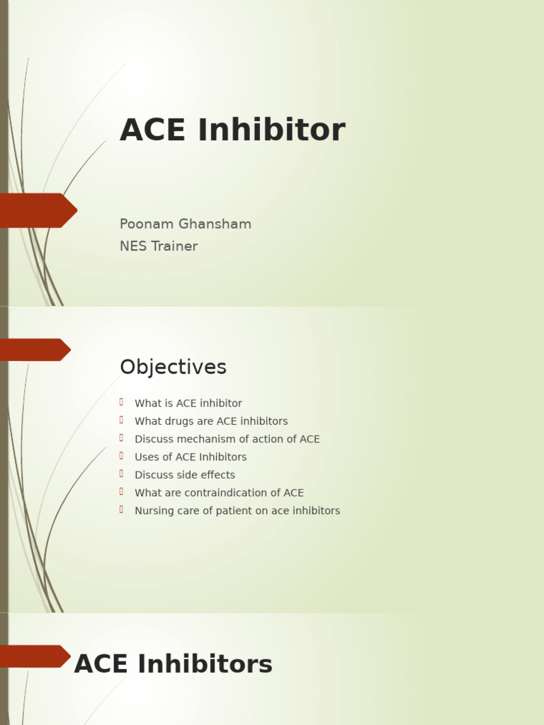 Understanding ACE Inhibitors | PDF | Angiotensin | Cardiovascular System