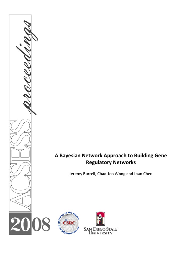 A Bayesian Network Approach To Building Gene Regulatory Networks | PDF ...