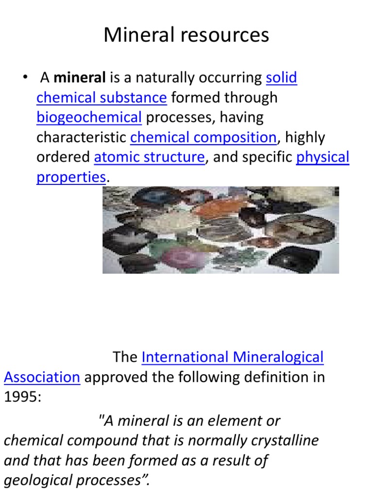 Overview of Mineral Resources and Uses | PDF | Metals | Steel