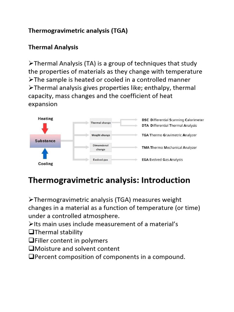 Thermogravimetric Analysis | PDF | Thermogravimetric Analysis ...
