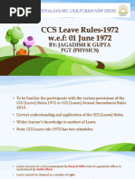 Ccs (Leave) Rules 1972 (Central Civil Services) | PDF | Parental Leave ...