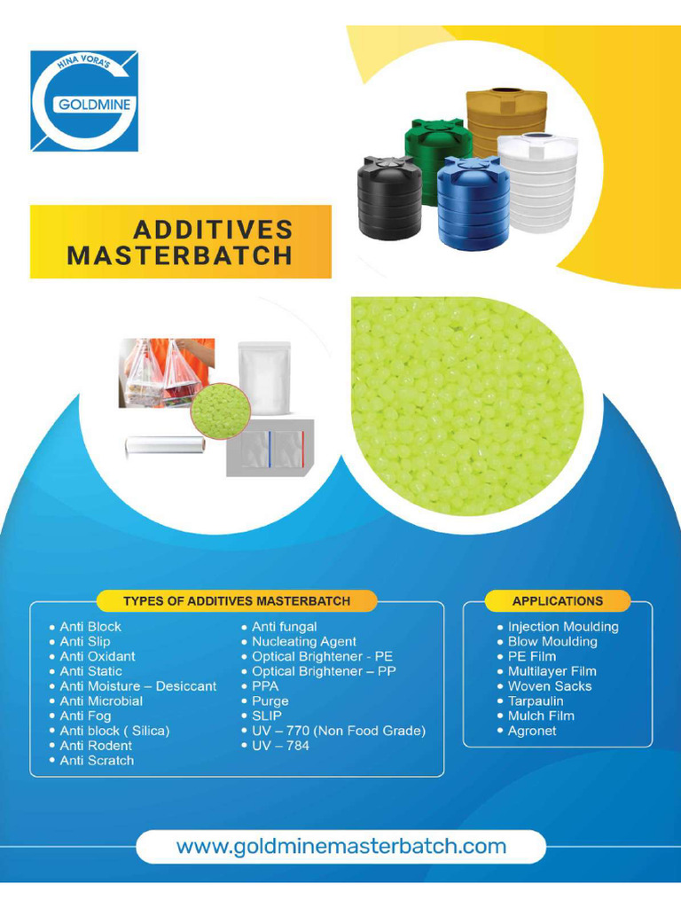 Additives Masterbatch | PDF