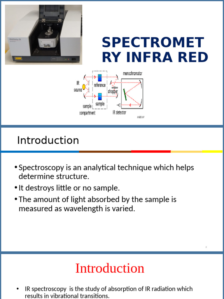 IR Spectrophotometer Overview | PDF | Infrared Spectroscopy | Spectroscopy