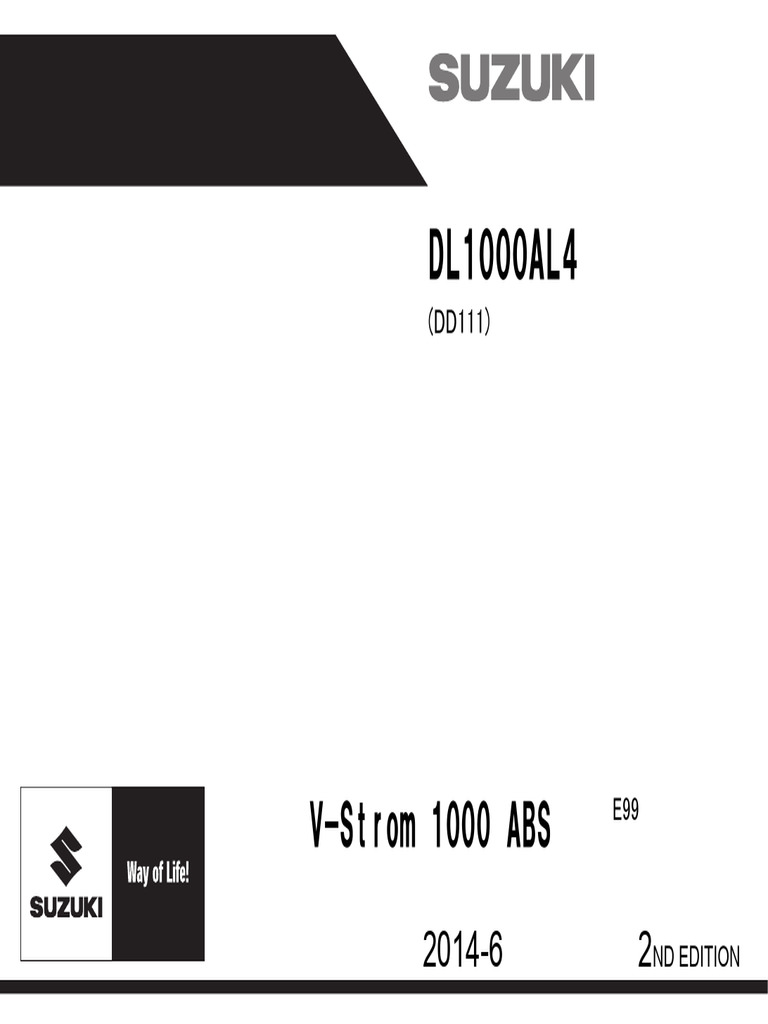 Suzuki DL1000AL4 Parts Catalogue E99 | PDF | Engine Technology ...