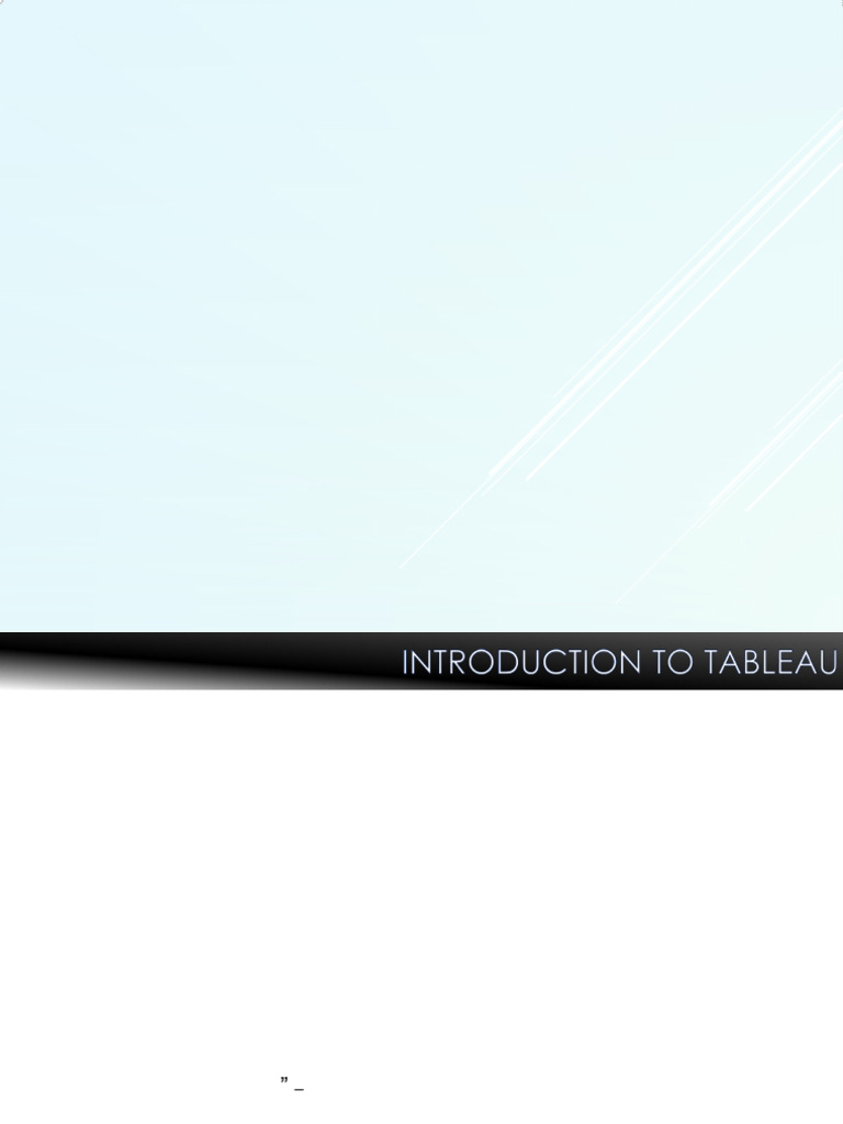 Introduction to Tableau Dashboards | PDF | Scatter Plot | Microsoft Excel