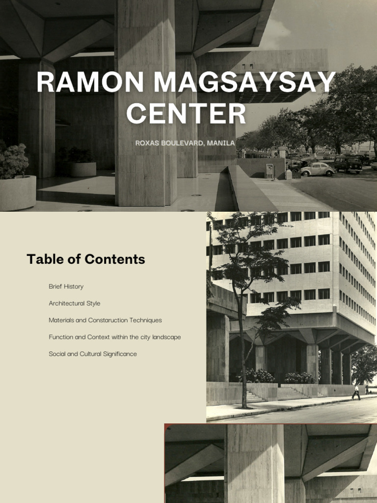 Ramon Magsaysay Center Overview | PDF | Precast Concrete ...