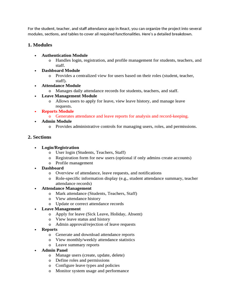 Attendance and Leave App Info | PDF | Data Management | Information ...