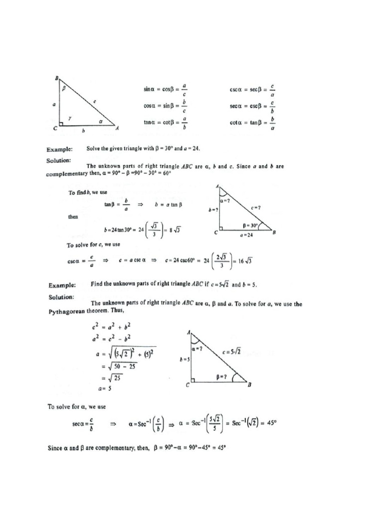 Trigonometry Applications and Exercises | PDF