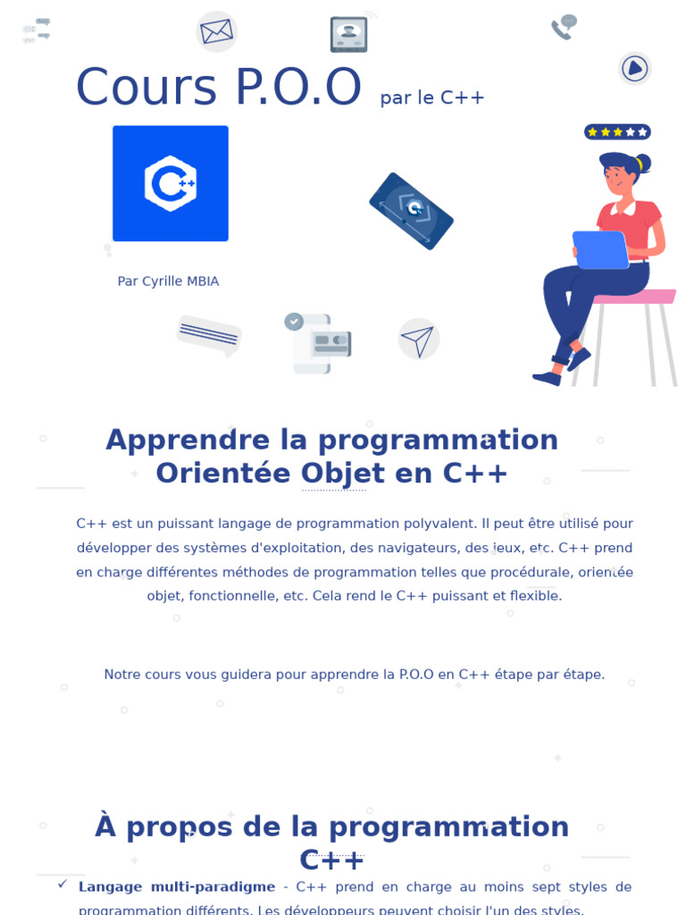 Apprendre la P.O.O en C++ | PDF | C ++ | Programmation informatique
