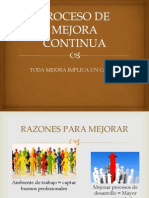 Proceso de Mejora Continua