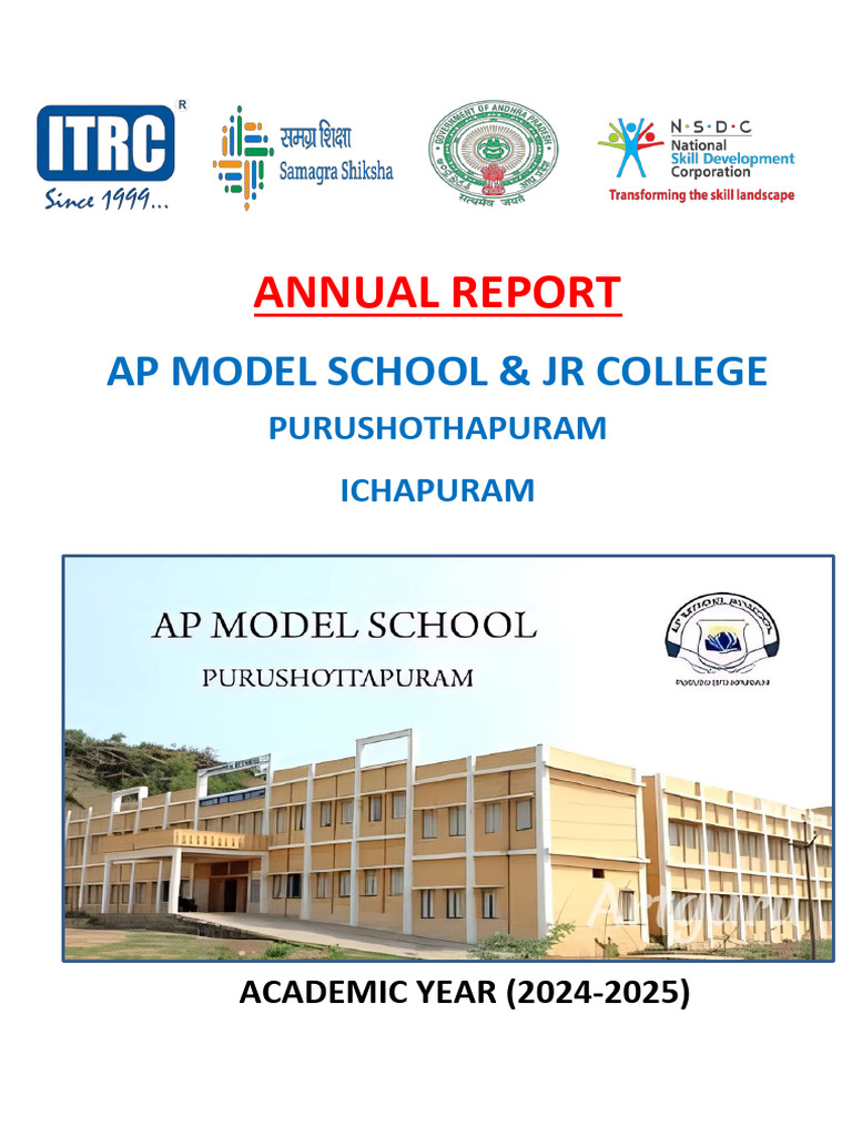 Annual Report: AP Model School 2024-25 | PDF | Web Development | Mentorship
