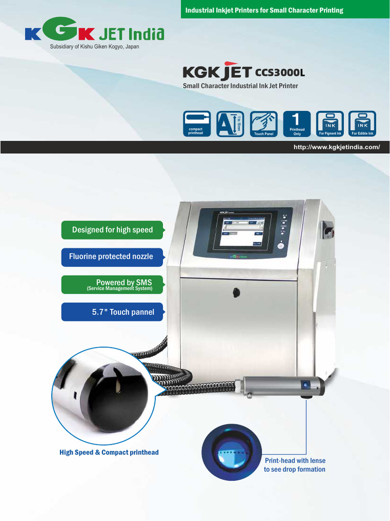 Designed For High Speed: Small Character Industrial Ink Jet Printer ...
