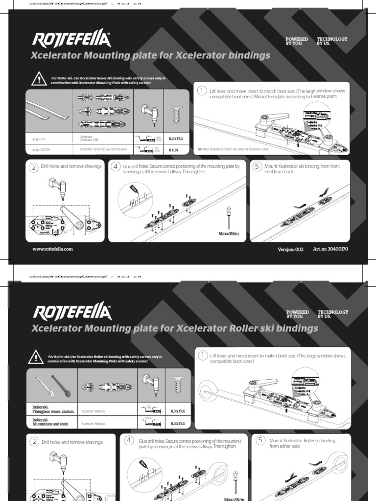 Xcelerator Mounting Plate Installation Guide | PDF | Racing ...