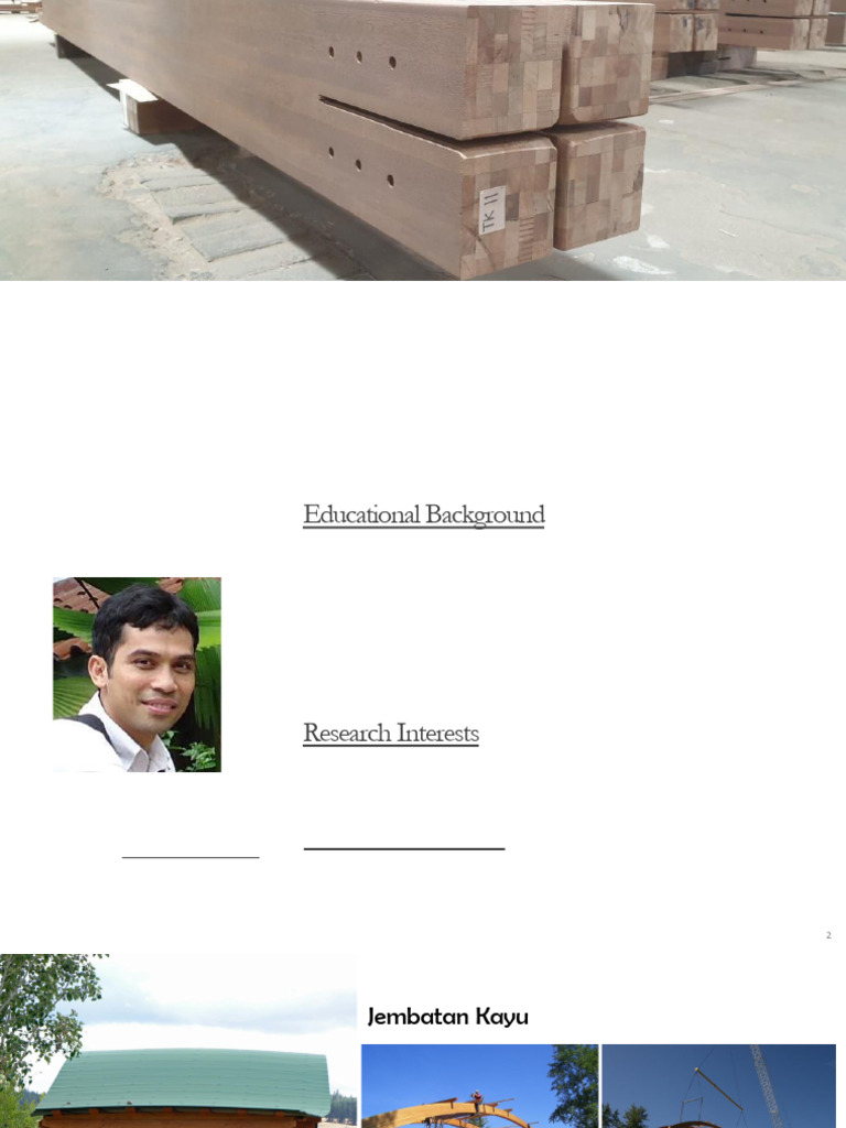 Mengenal Glulam: Material Kayu Laminasi | PDF
