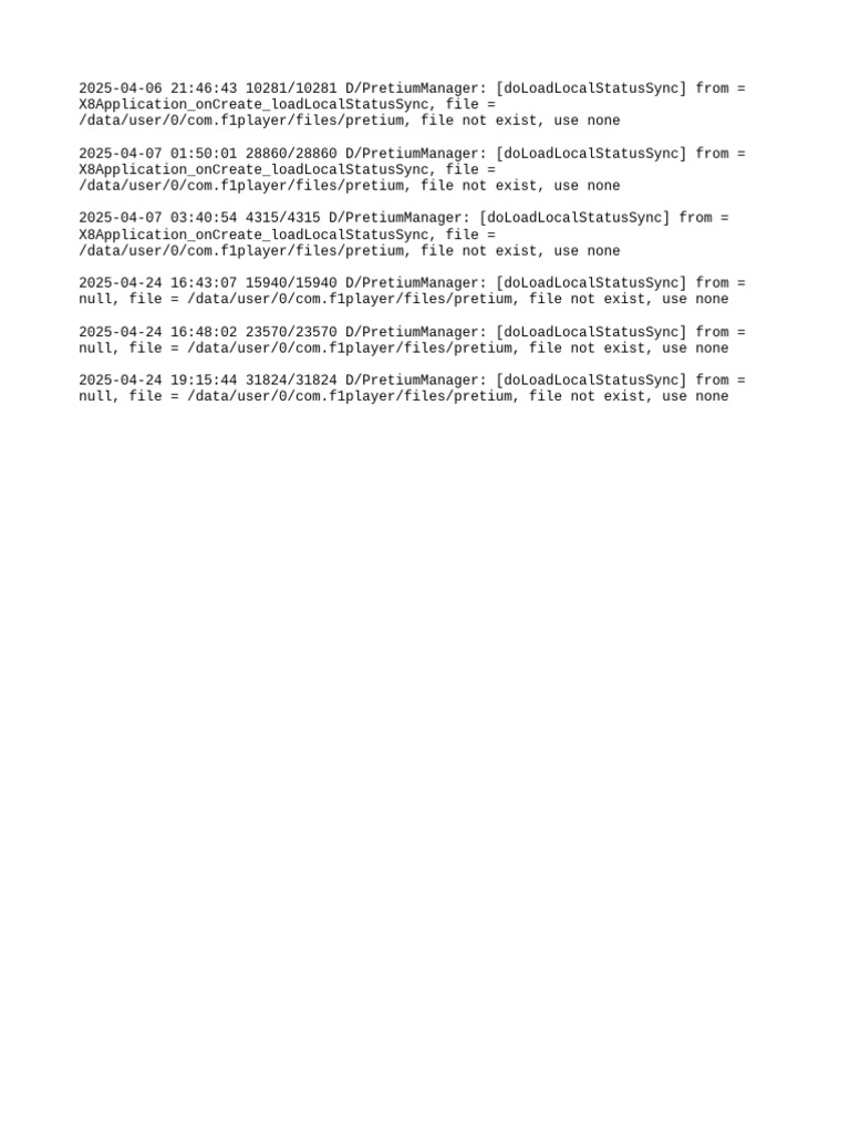 Pretium File Load Status Logs | PDF