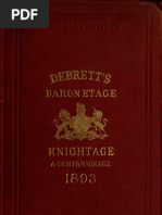 Debrett's Peerage 1893 | PDF