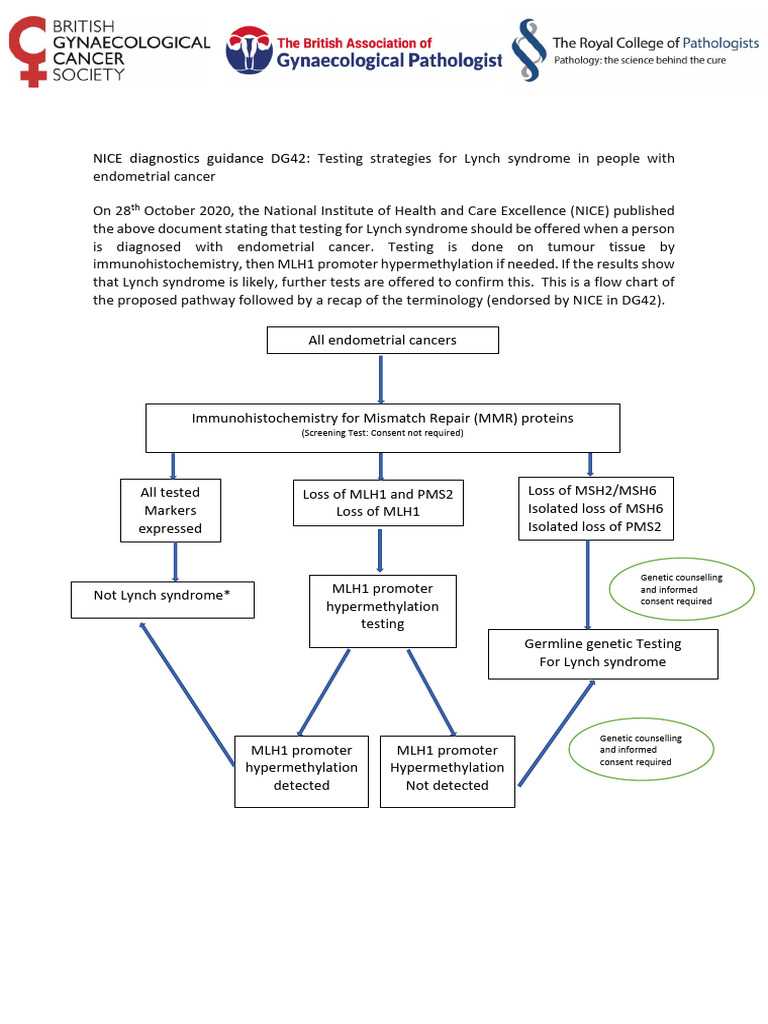 BAGP BGCS NICE MMR Pathway | PDF | Immunohistochemistry | Health Sciences