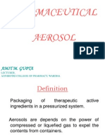 Pharmaceutical Aerosol: Amit M. Gupta