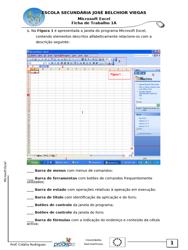 Guia Prático do Microsoft Excel 2003 | PDF | Janela (informática ...