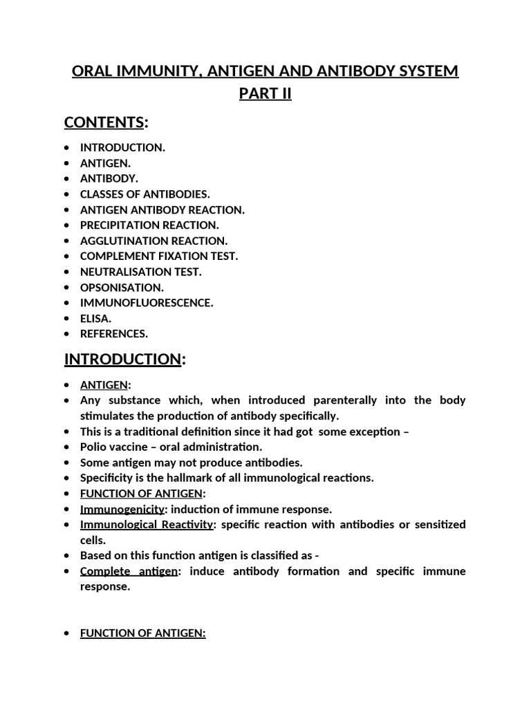 Antigen and Antibody Immunology Guide | PDF | Elisa | Antibody