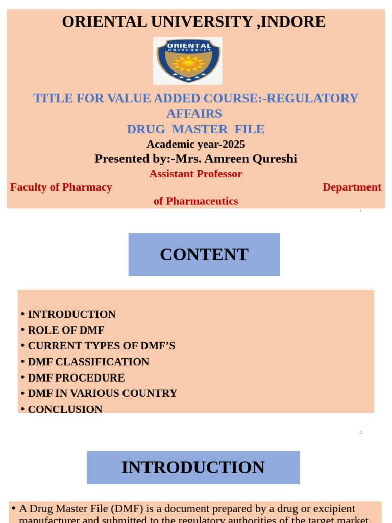 Understanding Drug Master Files in Pharma | PDF | Food And Drug ...