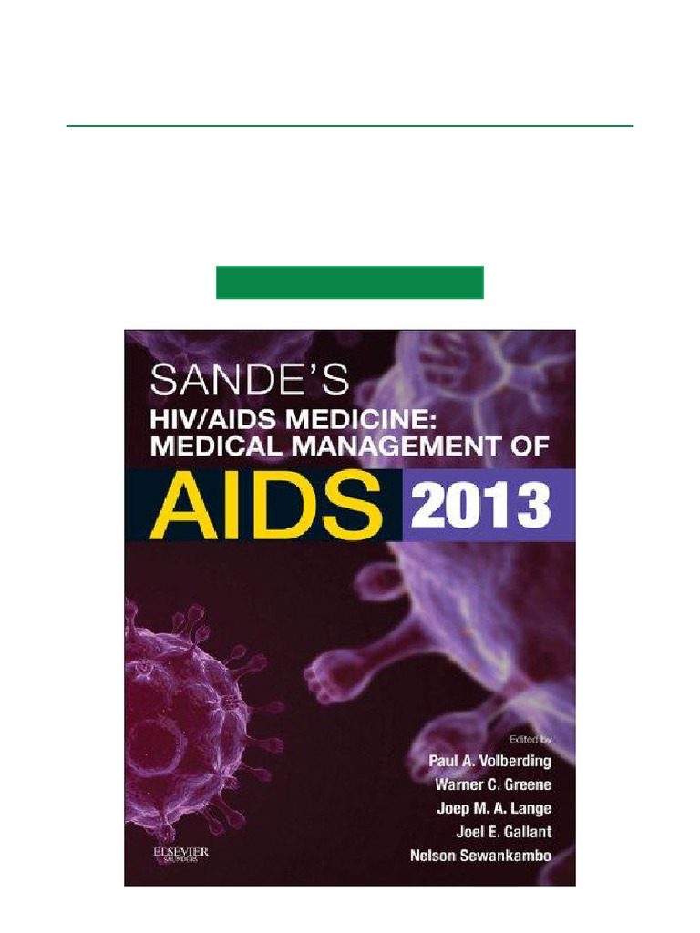 Sande's HIV/AIDS Medicine Medical Management of AIDS 2012 Full Text PDF ...