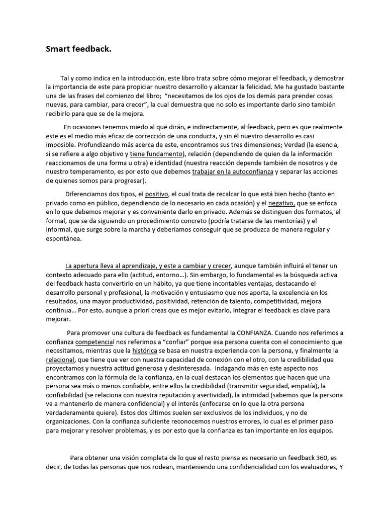 Mejora Continua a través del Feedback | PDF | Las emociones | Empatía