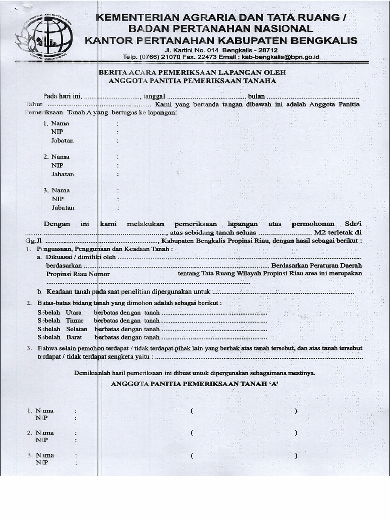 Blanko Risalah | PDF