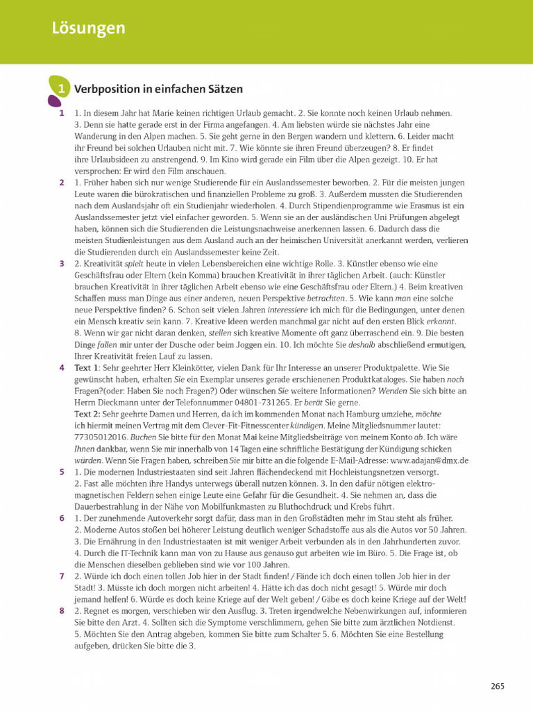 Grammatik Aktiv B2 C1 Pdf Lsungen