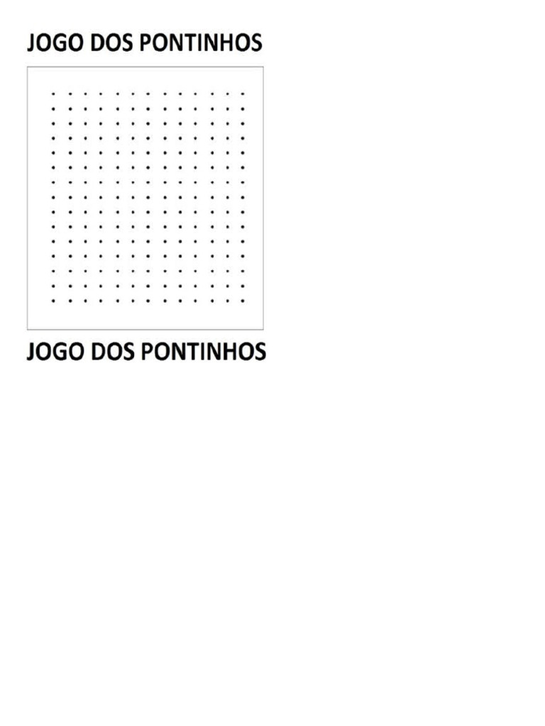 Jogo Dos Pontinhos Malha | PDF
