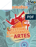 Normativa Festival Estudiantil de Las Artes 2012