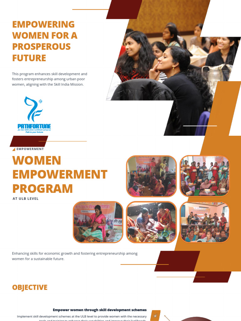 Women Empowerment Program For ULB - Pathfortune | PDF | Empowerment ...
