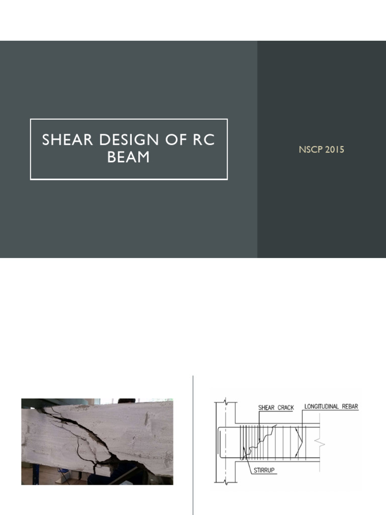 Shear Design of RC Beams: NSCP 2015 | PDF