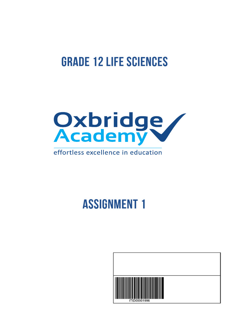 Grade 12 Life Sciences: Assignment | PDF | Genetic Code | Life Sciences