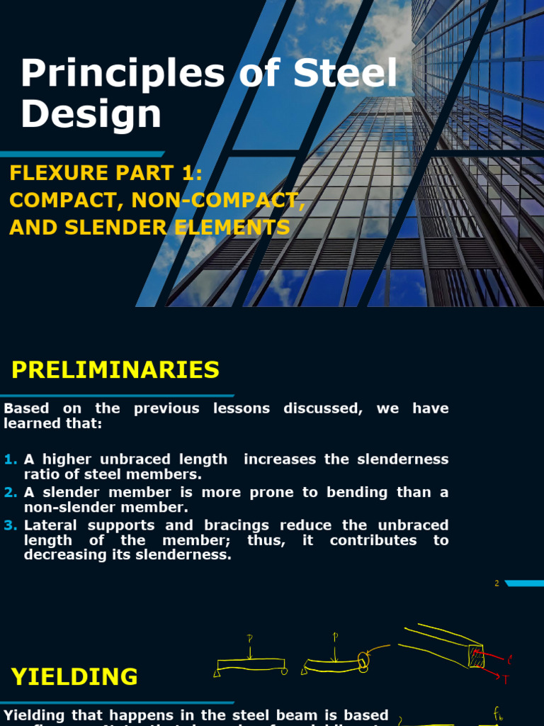 Steel Beam Flexure Design Principles | PDF | Buckling | Bending
