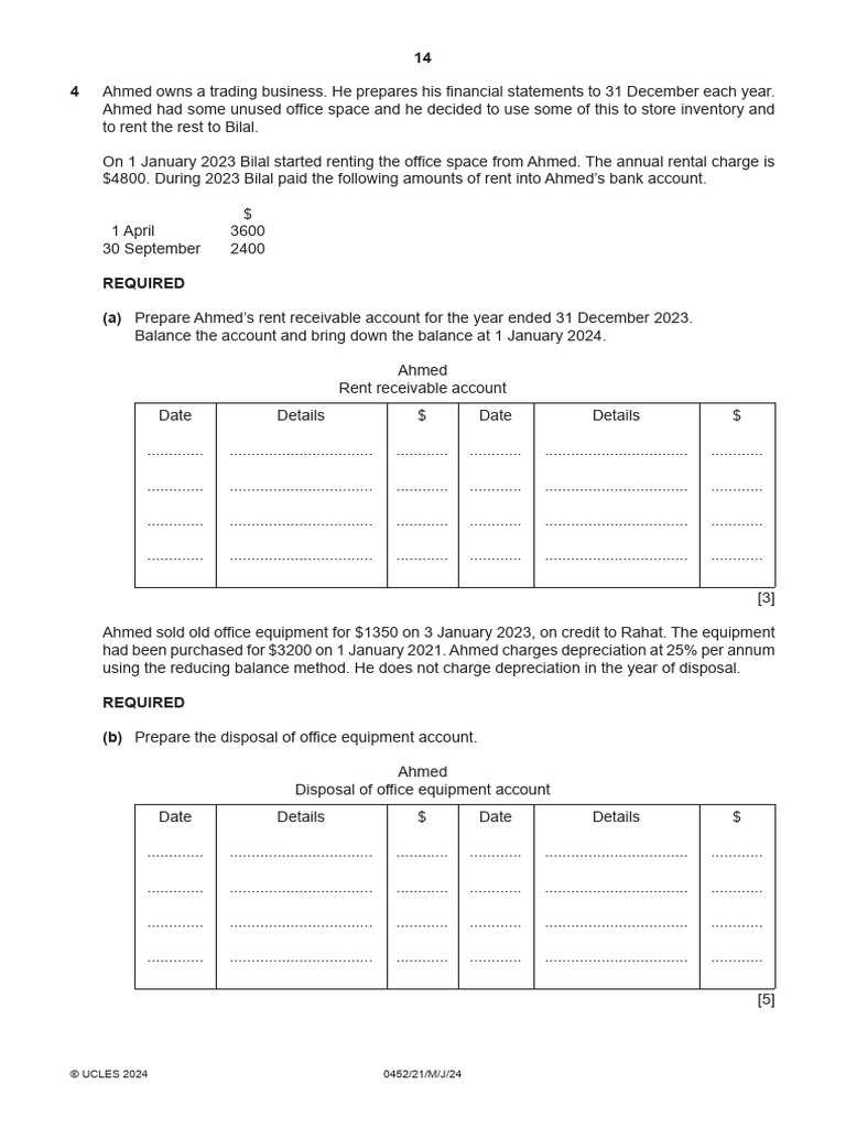Ahmed's 2023 Financial Statements Analysis | PDF | Revenue | Expense