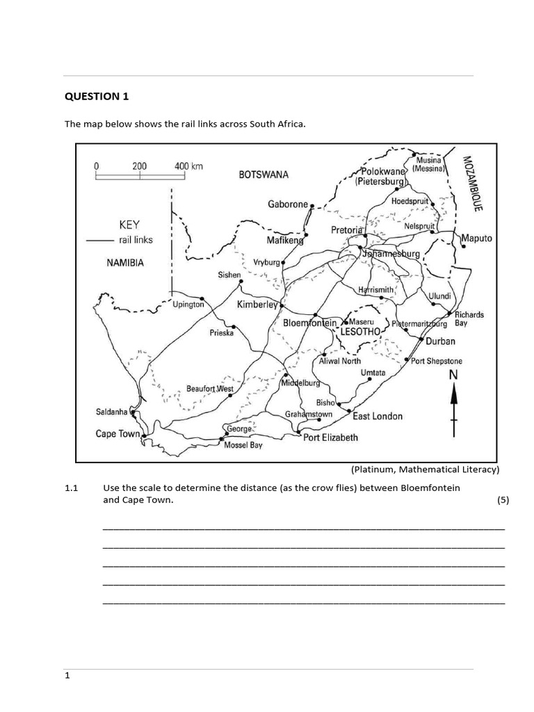 Bar Scales in Mathematical Literacy | PDF | Length | Geometric Measurement