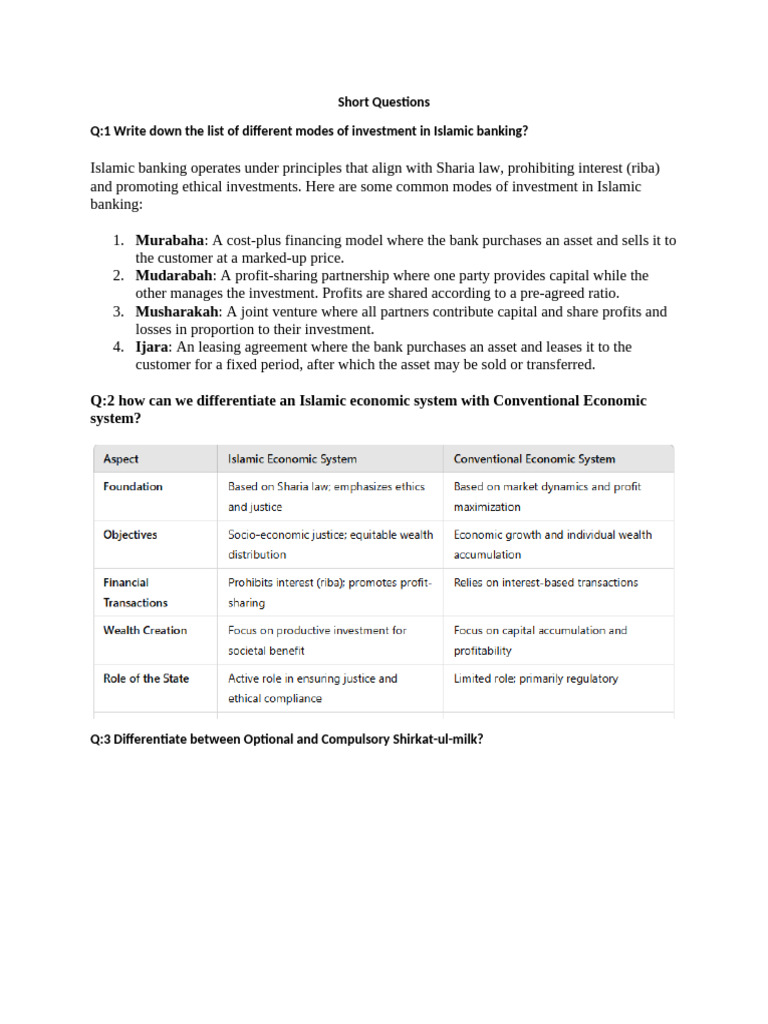 Islamic Banking Final Term | PDF | Islamic Banking And Finance ...