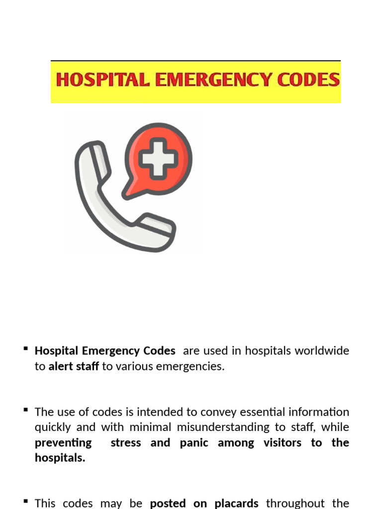 Emergency Codes | PDF