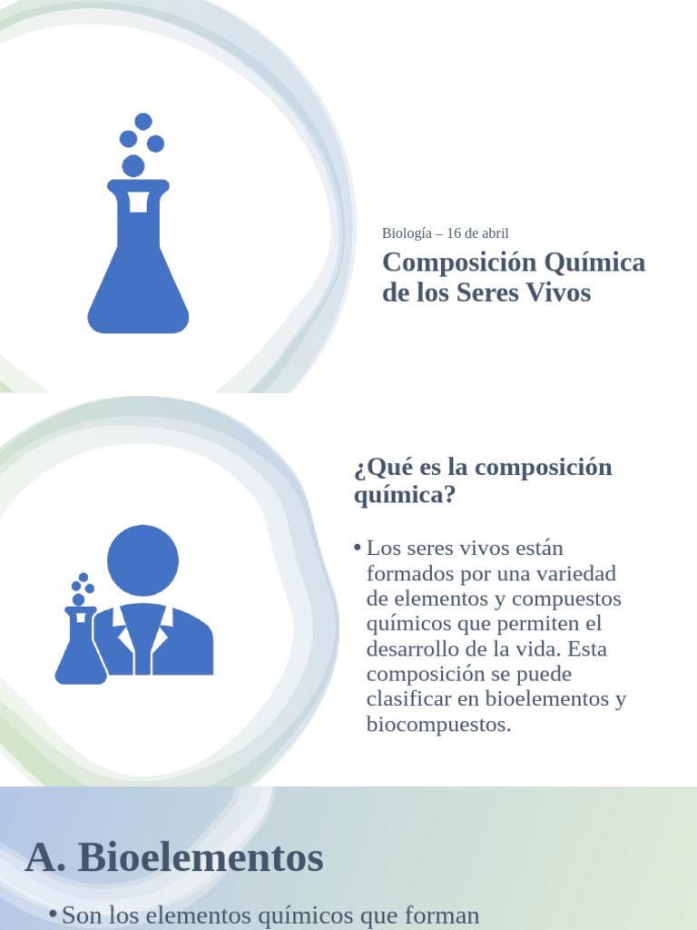 Composición Química de los Seres Vivos | PDF