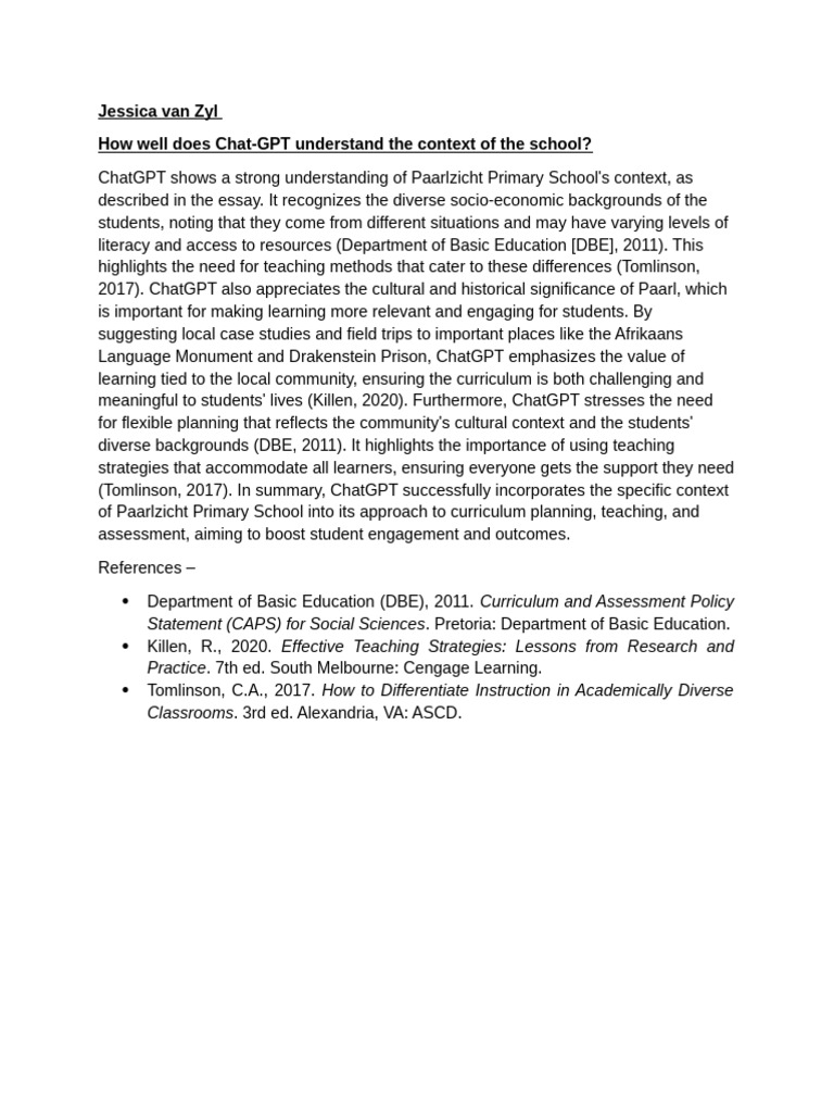 Jessica Van Zyl SSTI Research | PDF