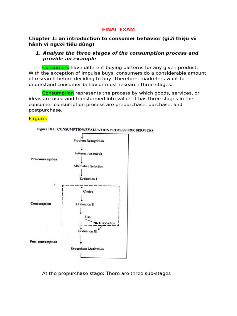 Consumer Behavior Exam Insights | PDF | Perception | Consumer Behaviour