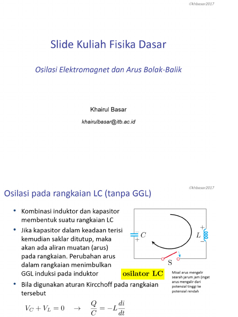 OSF - 11-Osilasi EM Dan Arus AC | PDF