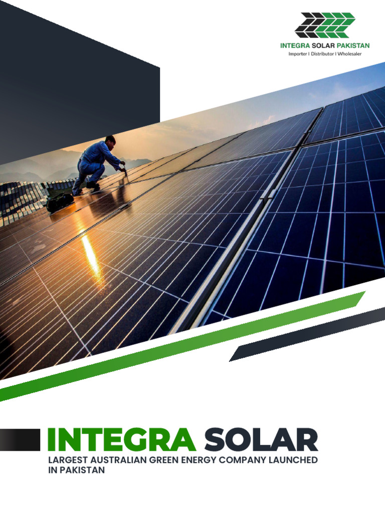 Integra Solar: Pioneering Green Energy in Pakistan | PDF | Solar Power ...