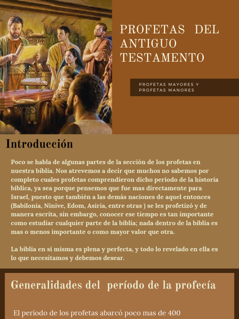 Profetas Mayores y Menores en la Biblia | PDF | Reino de judá | Nevi'im