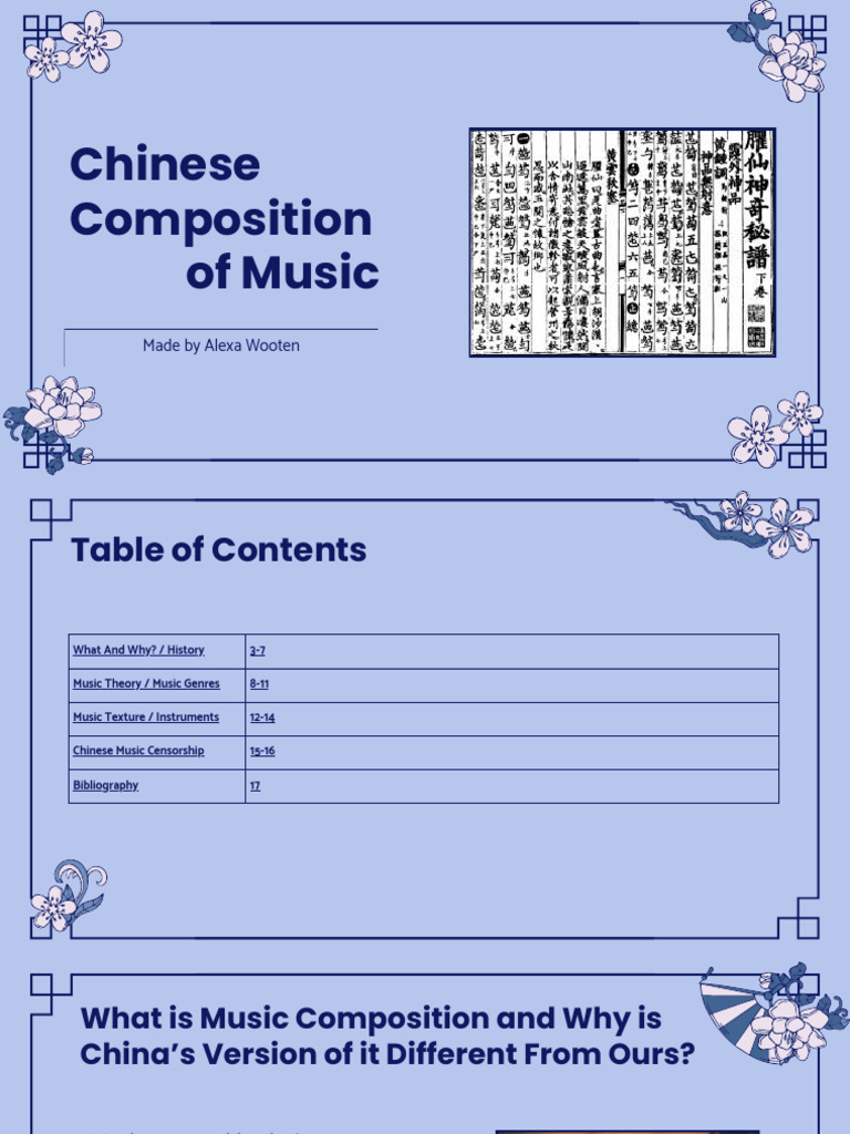 Chinese Music Composition Overview | PDF | Music Theory | Musical ...